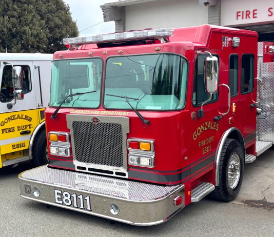 New fire engine joins Gonzales fleet Gonzales Fire Department fire engine
