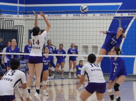 Volleyball | King City sweeps Soledad, Pioneer Valley King City Mustangs Soledad Aztecs volleyball