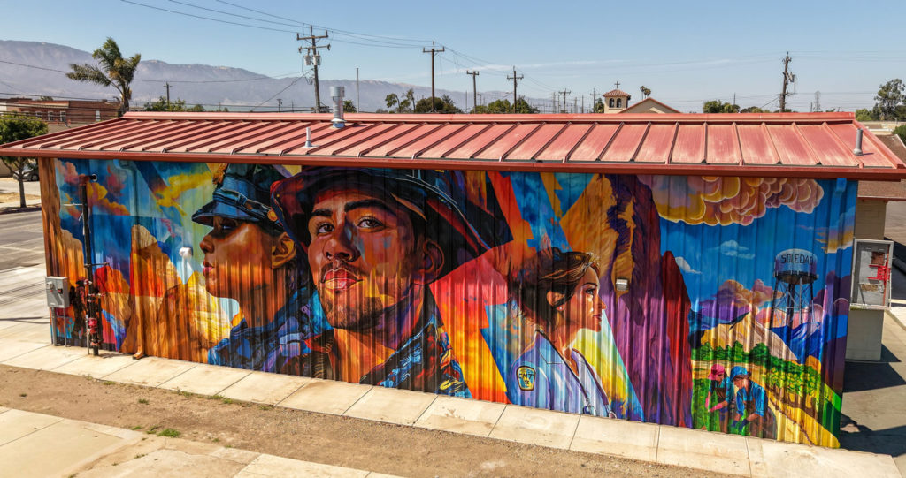 Echoes of Generations Mural Soledad Fire Apparatus Bay