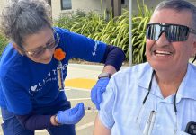 Salinas Valley Health celebrates decade of care at Taylor Farms Family Health and Wellness Center in Gonzales Gonzales mayor receives flu shot