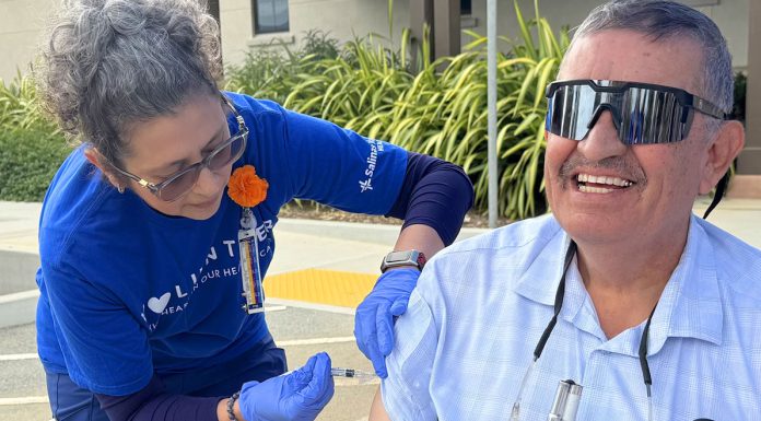 Salinas Valley Health celebrates decade of care at Taylor Farms Family Health and Wellness Center in Gonzales Gonzales mayor receives flu shot