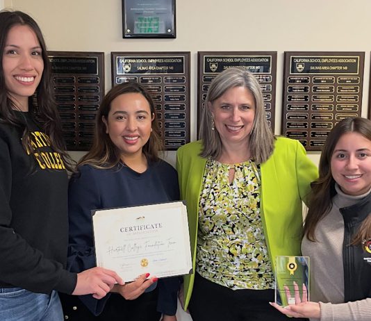 Hartnell College Foundation’s K-12 STEAM Program earns accolades Hartnell College Foundation team with award