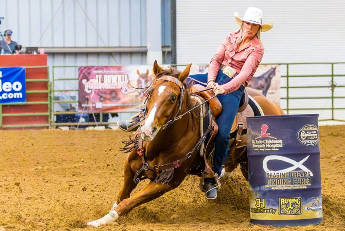 1-Rider-at-barrel-race Barrel Race competitor
