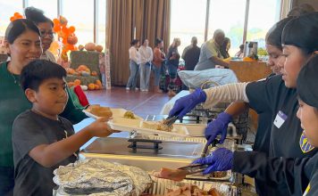 Greenfield Day of Thanks cadets serving