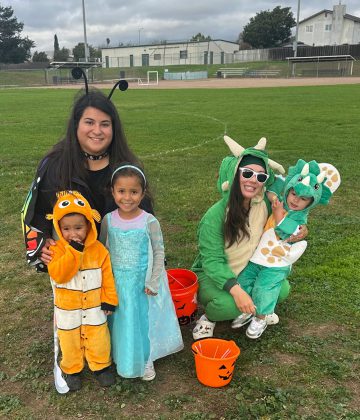 Families at Gonzales Trunk or Treat
