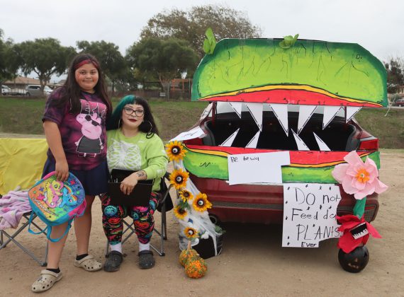 Families at Gonzales Trunk or Treat