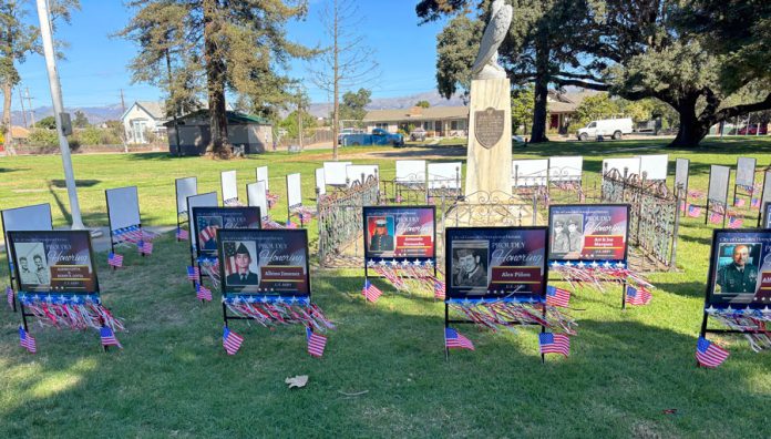 Gonzales-Hometown-Heroes-banners Gonzales Veterans Day Ceremony Hometown Heroes signs