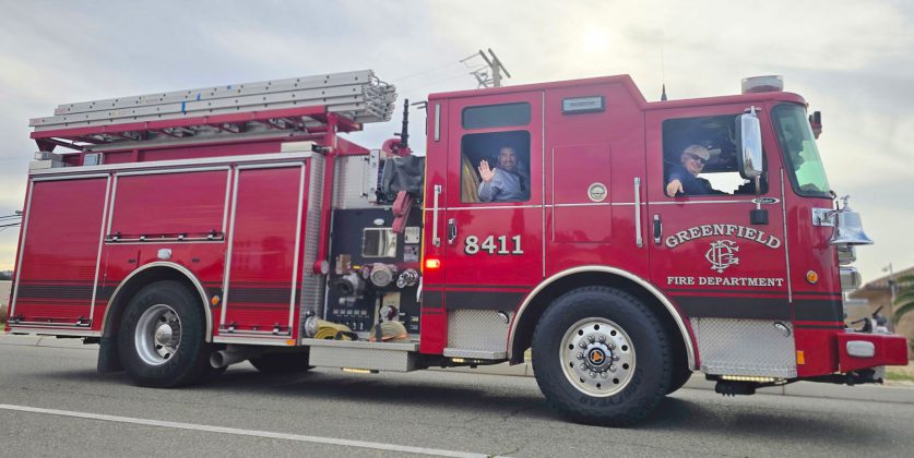 Greenfield Veterans Day Parade fire truck