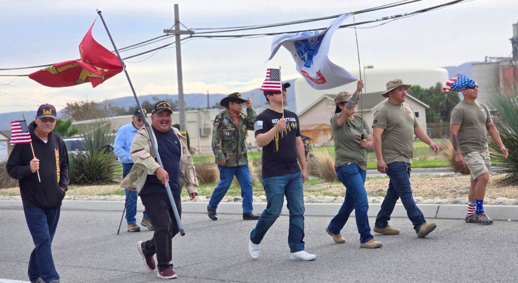 Greenfield Veterans Day Parade veterans march