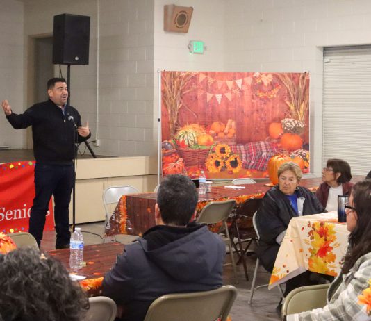 Gonzales seniors gather to give thanks Monterey County Supervisor Chris Lopez