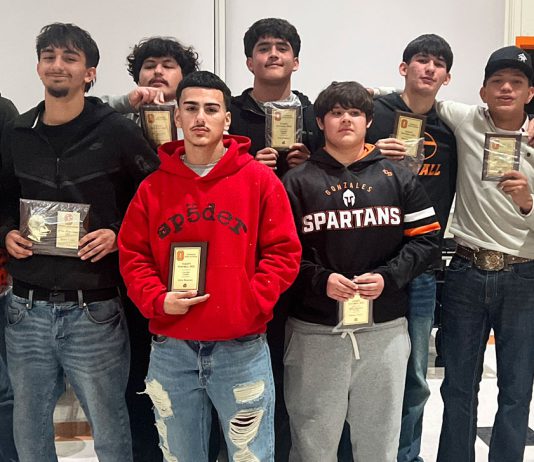 Football | Gonzales Spartan players receive awards for 2025 season Gonzales High School football players