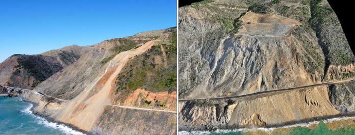 Hwy1-Big-Sur-Regents-Slide-before-and-after Regent’s Slide