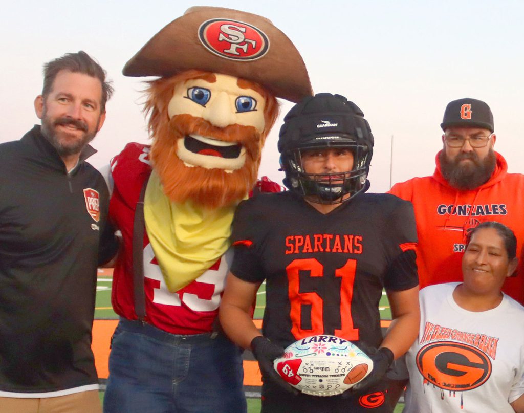 Gonzales Spartans football player