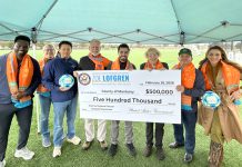 Lofgren delivers $500K for Salinas Regional Soccer Complex expansion Group with check for Salinas Regional Soccer Complex