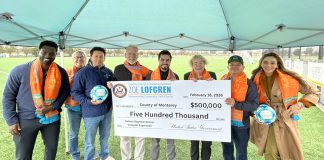 Lofgren delivers $500K for Salinas Regional Soccer Complex expansion Group with check for Salinas Regional Soccer Complex