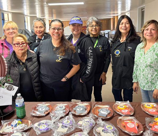 Soledad Lions, Lioness host barbecue fundraiser Club members with football-themed baked goods