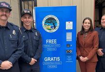Soledad unveils 24/7 naloxone, fentanyl test strip kiosk Officials with Naloxone and fentanyl test strip kiosk