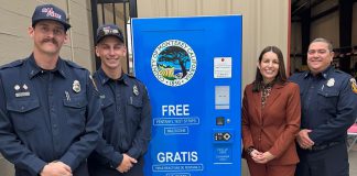 Soledad unveils 24/7 naloxone, fentanyl test strip kiosk Officials with Naloxone and fentanyl test strip kiosk