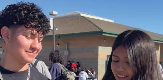 Greenfield Youth Council launches traffic safety campaign Greenfield Youth Council member interviewing student