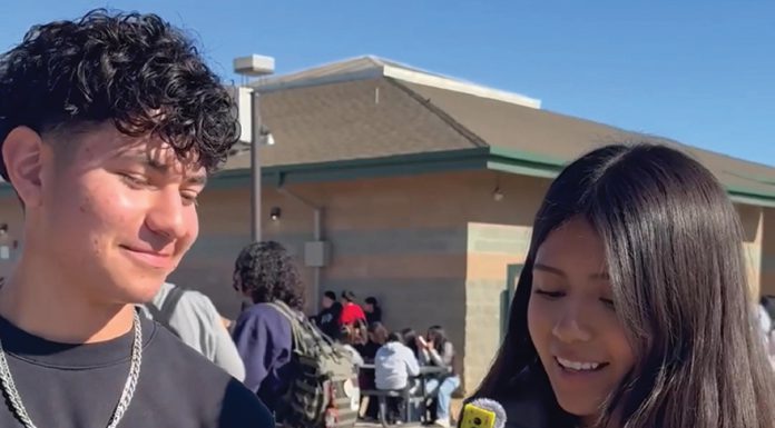 Greenfield Youth Council launches traffic safety campaign Greenfield Youth Council member interviewing student