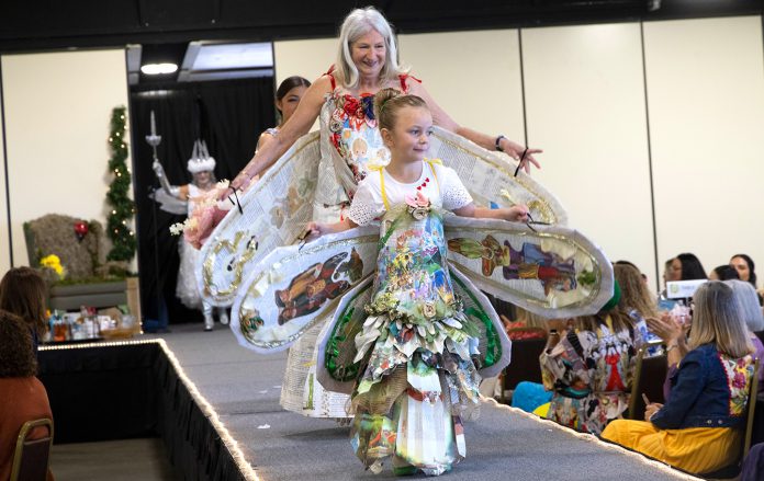 Trashion Show models on runway