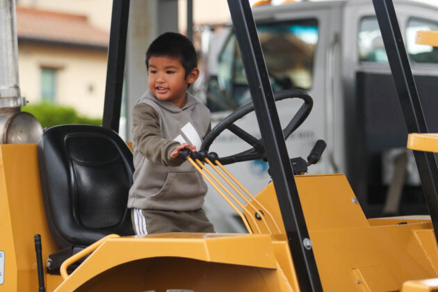 Soledad Touching Tractors and Trucks