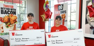 KFC employee, aspiring pilot from Greenfield surprised with $20K KFC scholarship winners