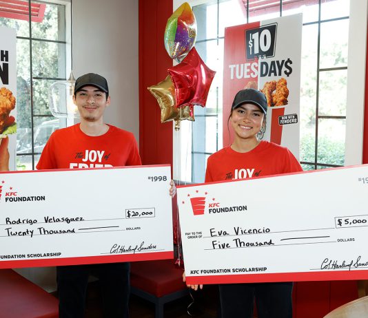 KFC employee, aspiring pilot from Greenfield surprised with $20K KFC scholarship winners