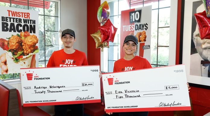KFC employee, aspiring pilot from Greenfield surprised with $20K KFC scholarship winners