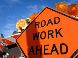 Highway 101 paving project to begin south of Greenfield, lane closures expected traffic safety roadwork signs and light