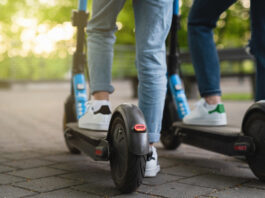 Greenfield police begin zero-tolerance enforcement on e-bikes, e-scooters Mother and daughter riding electric scooters