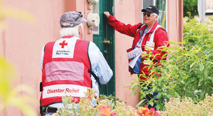 Red Cross volunteers