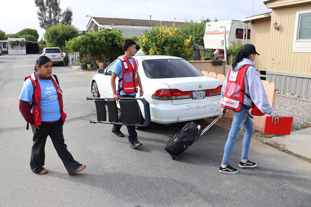Red Cross volunteers
