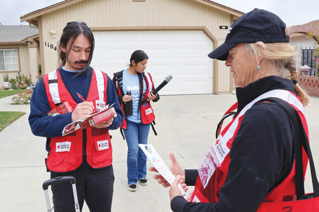 Red Cross volunteers