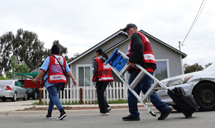 Red Cross volunteers