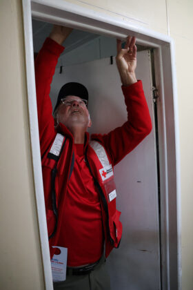 Red Cross volunteers