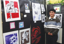 Greenfield High student artists transform library into gallery showcase Greenfield Art Show