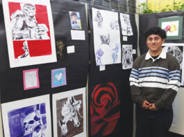 Greenfield High student artists transform library into gallery showcase Greenfield Art Show