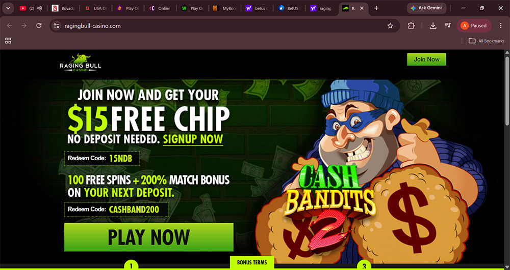 raging bull casino
