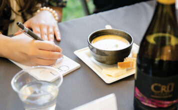 CRU Winery Chowder Cook-Off judging