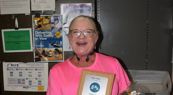 Gonzales postal carrier honored for 1M safe driving miles Hope Phillips