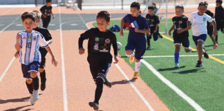 Gonzales High boys soccer team hosts youth camp Gonzales soccer camp