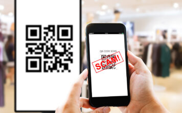Fake QR Code scams fraud phishing concept