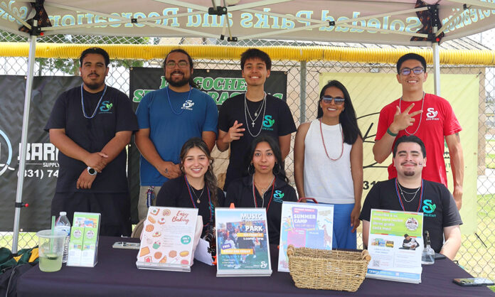 Soledad Parks and Rec crew at 4th event Soledad Parks and Recreation booth