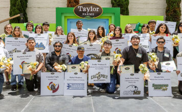 Taylor Farms Scholarship Awards recipients