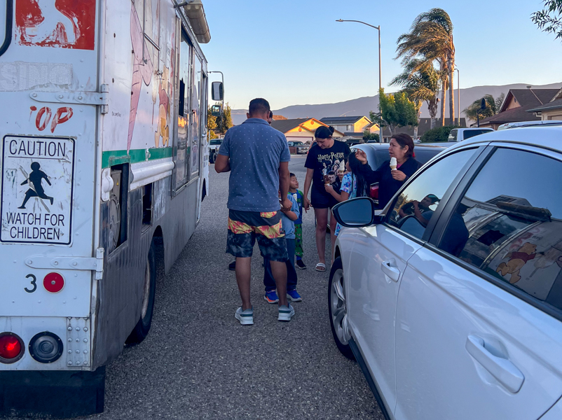 Ariel Dayam ice cream van