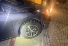 Driver arrested after fleeing traffic stop, ramming CTF gate vehicle rams CTF gate