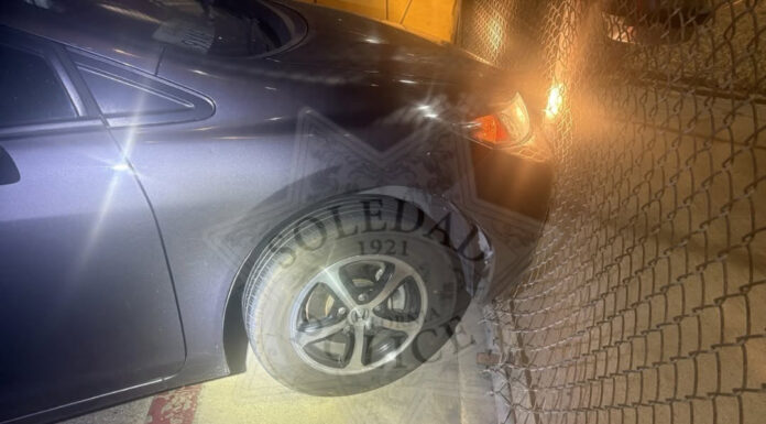 Driver arrested after fleeing traffic stop, ramming CTF gate vehicle rams CTF gate