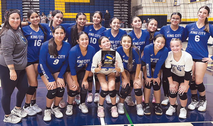 KC JV volleyball team wins Spikefest King City JV volleyball team