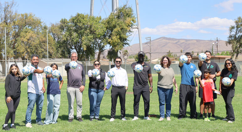 Soledad FIFA soccer balls donation